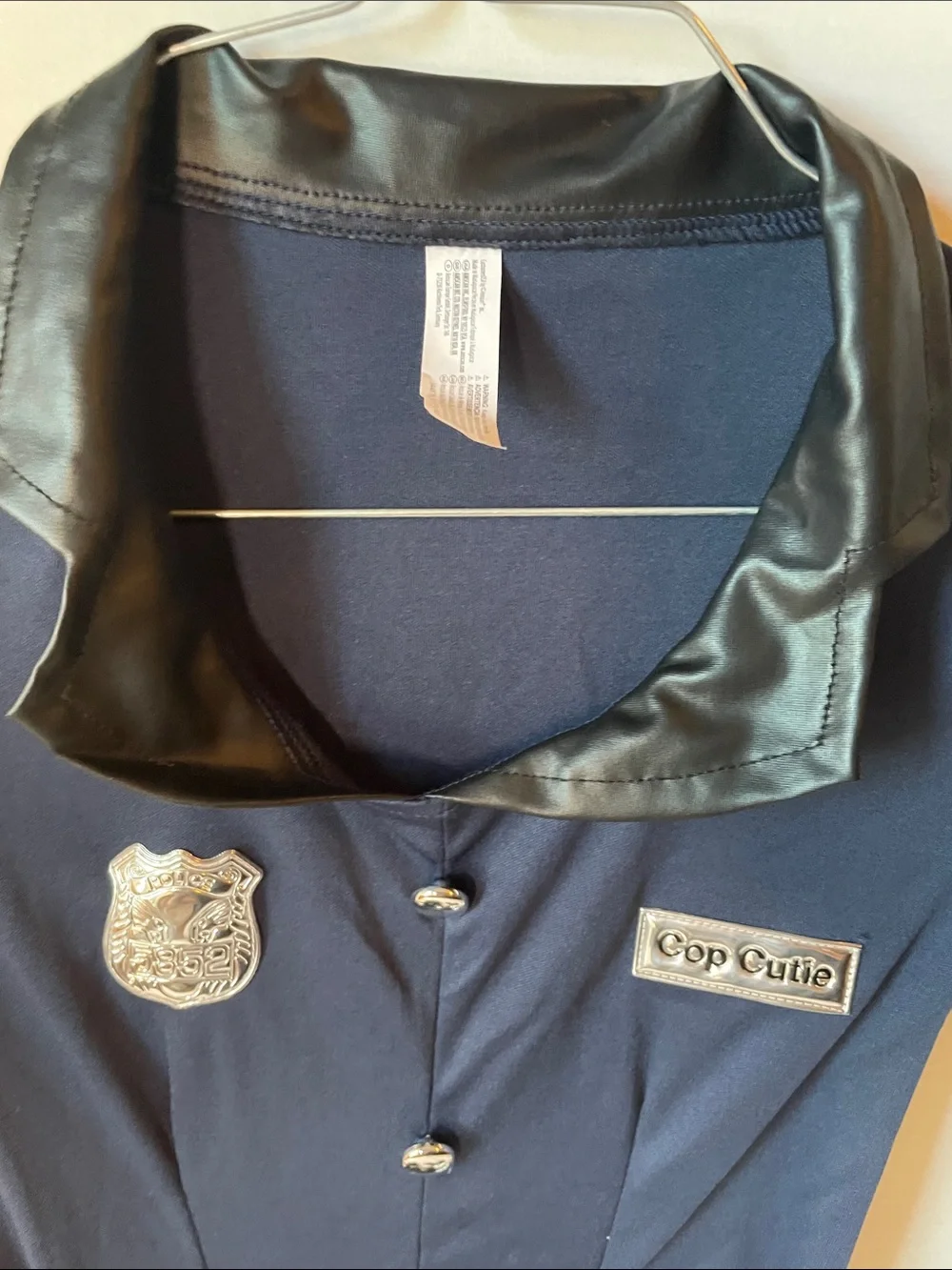 Police  Cop Officer Halloween Girls  Size Medium  Navy Costume Dress